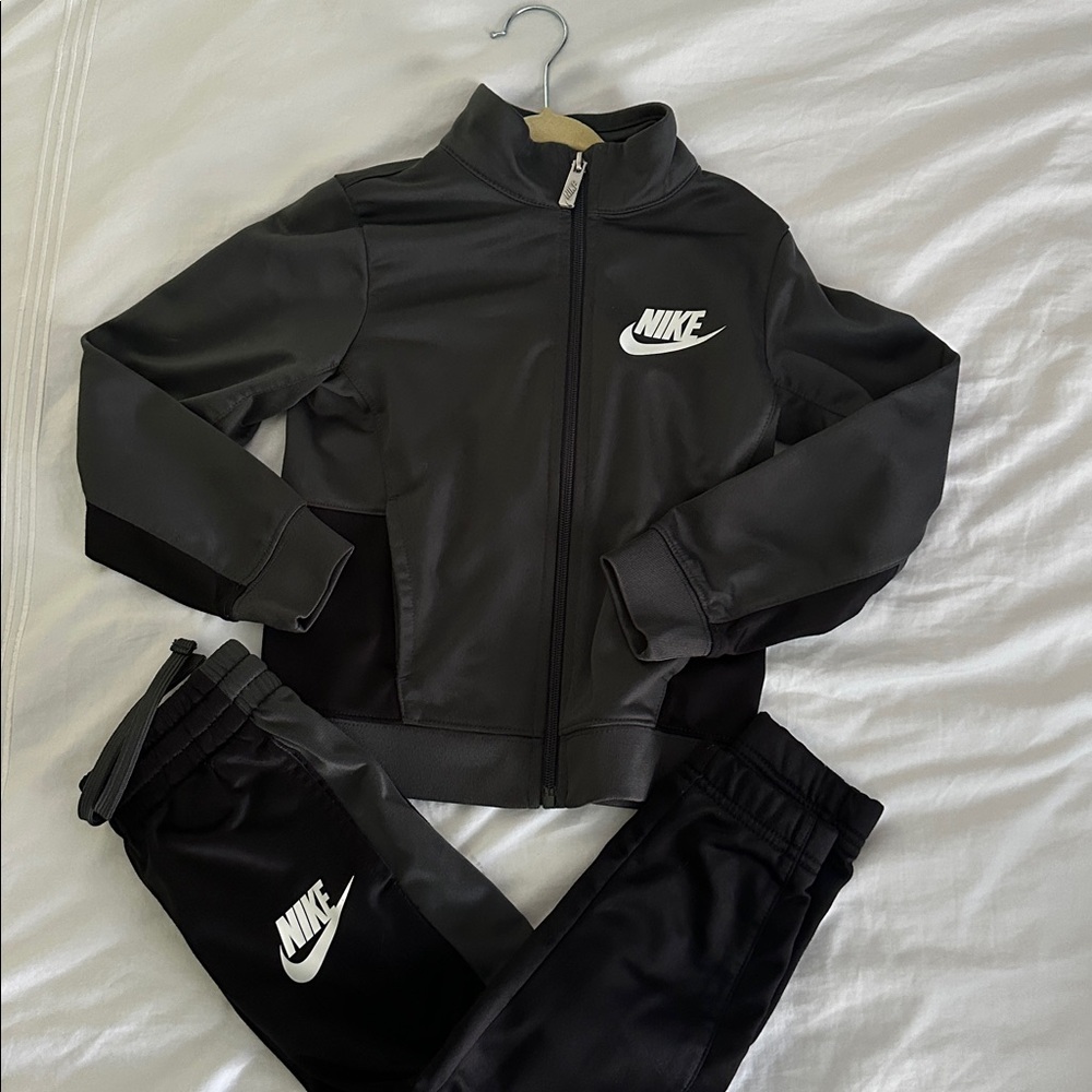 Nike Charcoal and Black Tracksuit